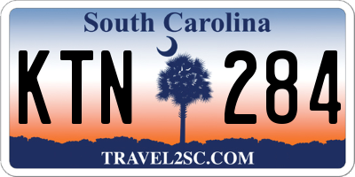 SC license plate KTN284
