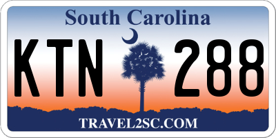 SC license plate KTN288