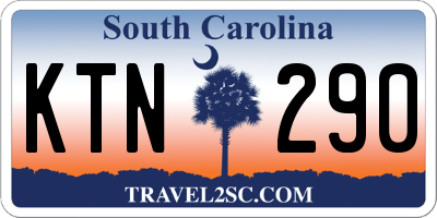SC license plate KTN290