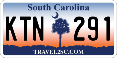 SC license plate KTN291