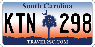 SC license plate KTN298