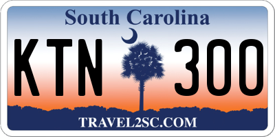 SC license plate KTN300