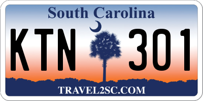 SC license plate KTN301