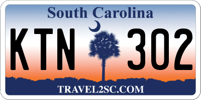 SC license plate KTN302