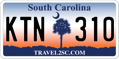 SC license plate KTN310