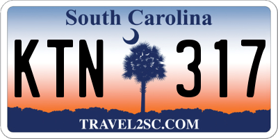 SC license plate KTN317