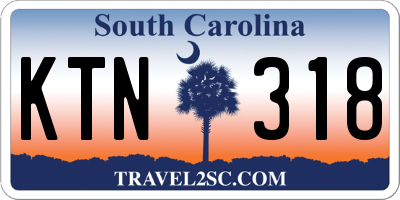 SC license plate KTN318