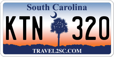 SC license plate KTN320