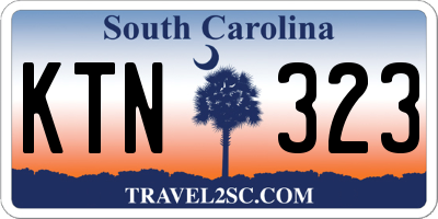 SC license plate KTN323