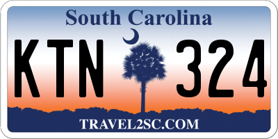 SC license plate KTN324