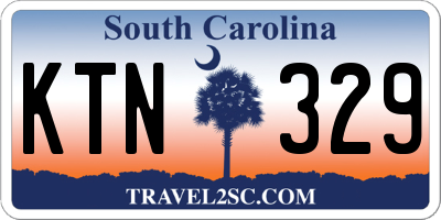 SC license plate KTN329