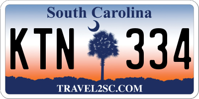 SC license plate KTN334