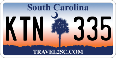 SC license plate KTN335