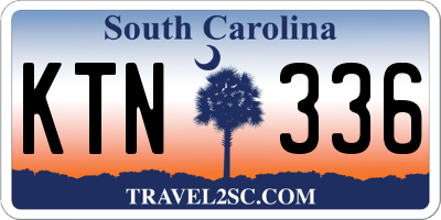 SC license plate KTN336