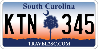 SC license plate KTN345