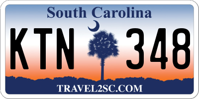 SC license plate KTN348