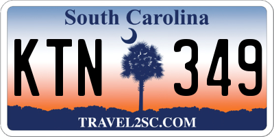 SC license plate KTN349
