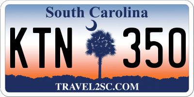 SC license plate KTN350