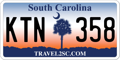 SC license plate KTN358