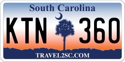 SC license plate KTN360