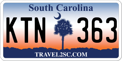 SC license plate KTN363