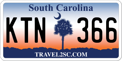 SC license plate KTN366