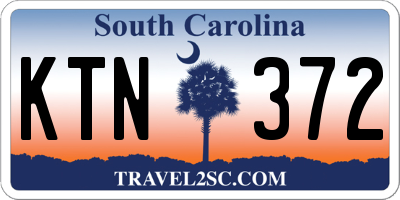 SC license plate KTN372