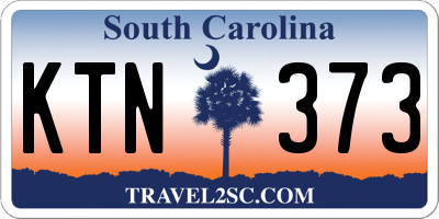 SC license plate KTN373