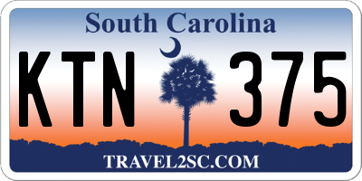 SC license plate KTN375