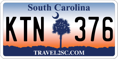SC license plate KTN376