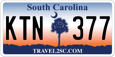 SC license plate KTN377