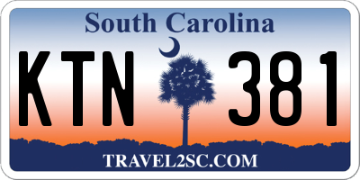 SC license plate KTN381