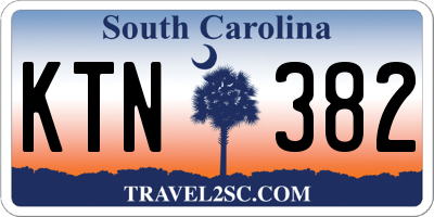 SC license plate KTN382