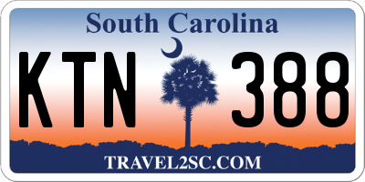 SC license plate KTN388
