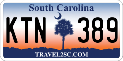 SC license plate KTN389
