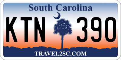SC license plate KTN390