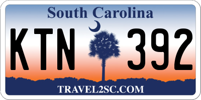 SC license plate KTN392