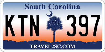 SC license plate KTN397