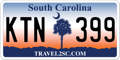 SC license plate KTN399