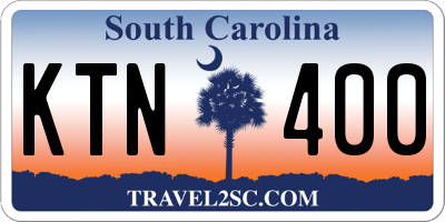 SC license plate KTN400