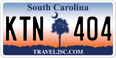 SC license plate KTN404