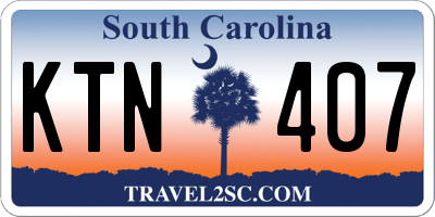SC license plate KTN407