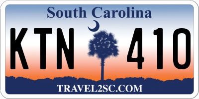 SC license plate KTN410
