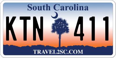 SC license plate KTN411