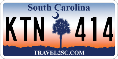 SC license plate KTN414