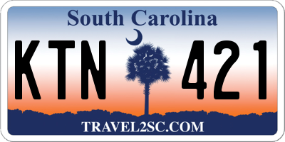 SC license plate KTN421