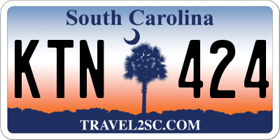 SC license plate KTN424