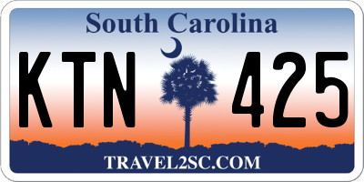 SC license plate KTN425