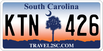 SC license plate KTN426