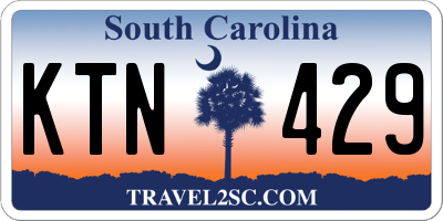SC license plate KTN429